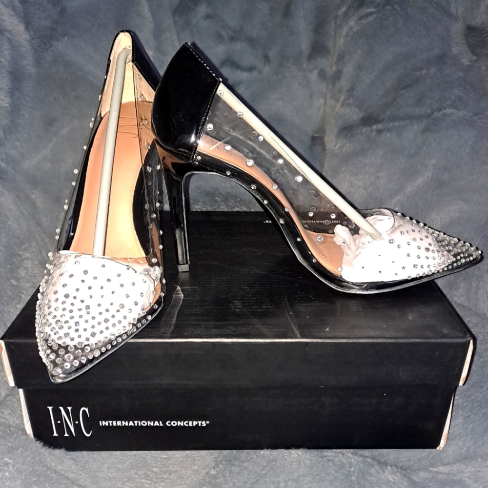 BRAND NEW Black Bling Heels